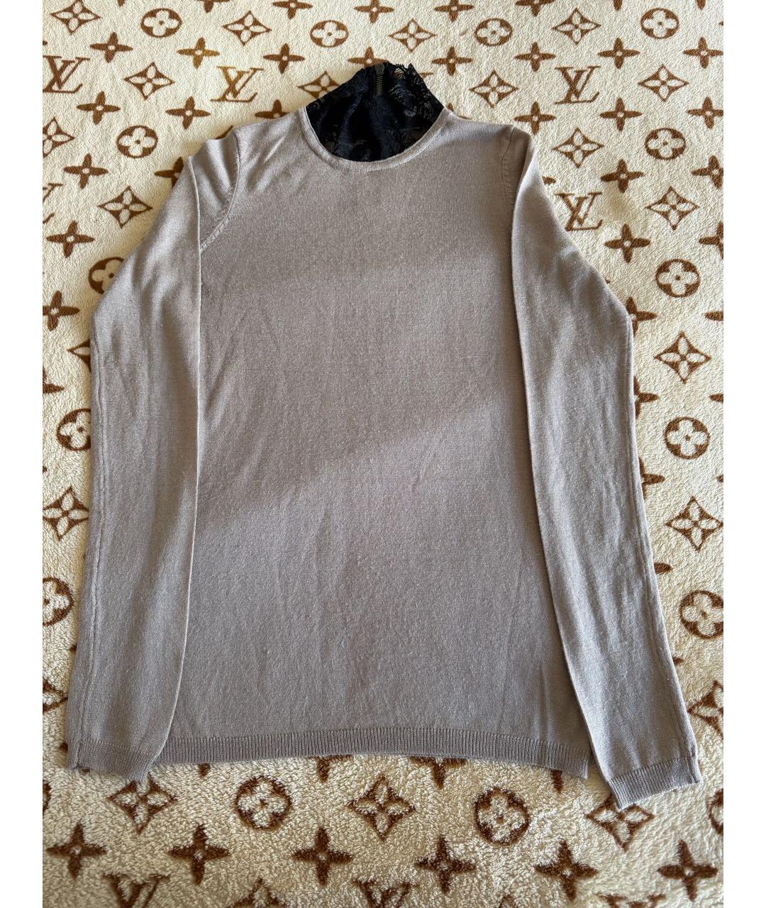 VALENTINO Бежевая хлопко-эластановая водолазка, фото 6