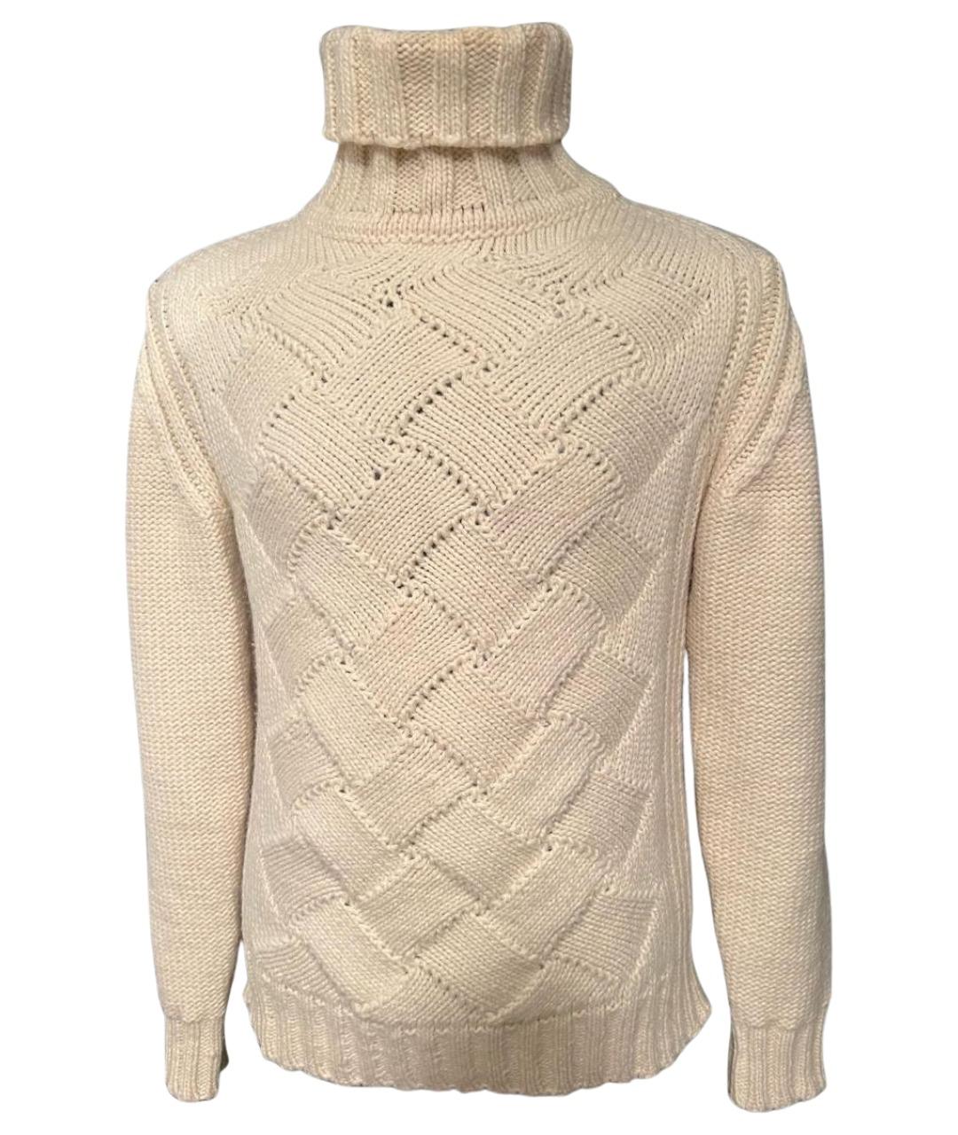 DSQUARED2 Бежевый шерстяной джемпер / свитер, фото 1