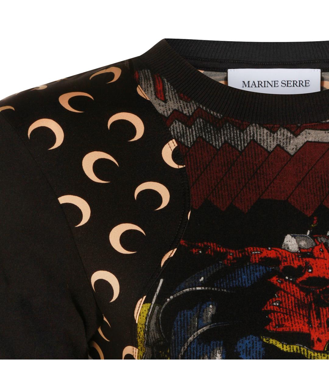MARINE SERRE Мульти полиамидовая футболка, фото 4