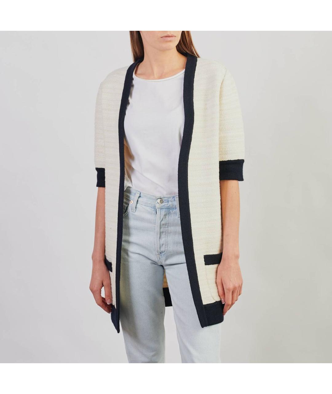 GUCCI Бежевый твидовый кардиган, фото 2