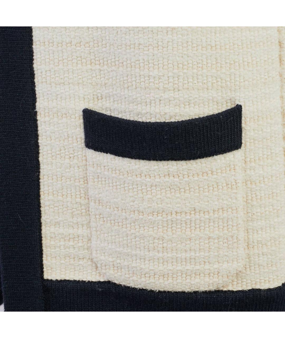 GUCCI Бежевый твидовый кардиган, фото 3