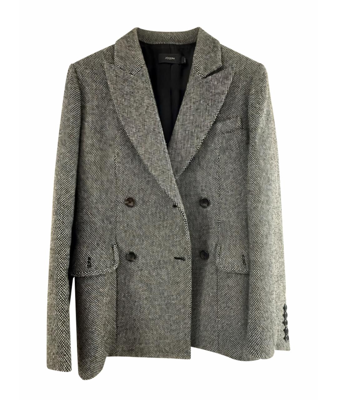 JOSEPH Антрацитовый шерстяной жакет/пиджак, фото 1