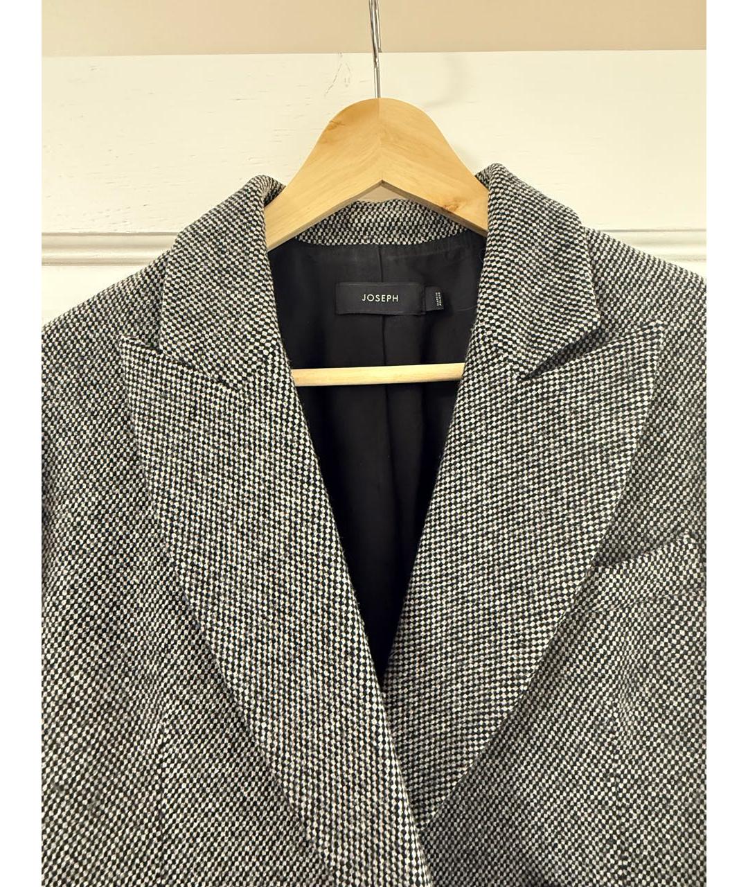 JOSEPH Антрацитовый шерстяной жакет/пиджак, фото 2