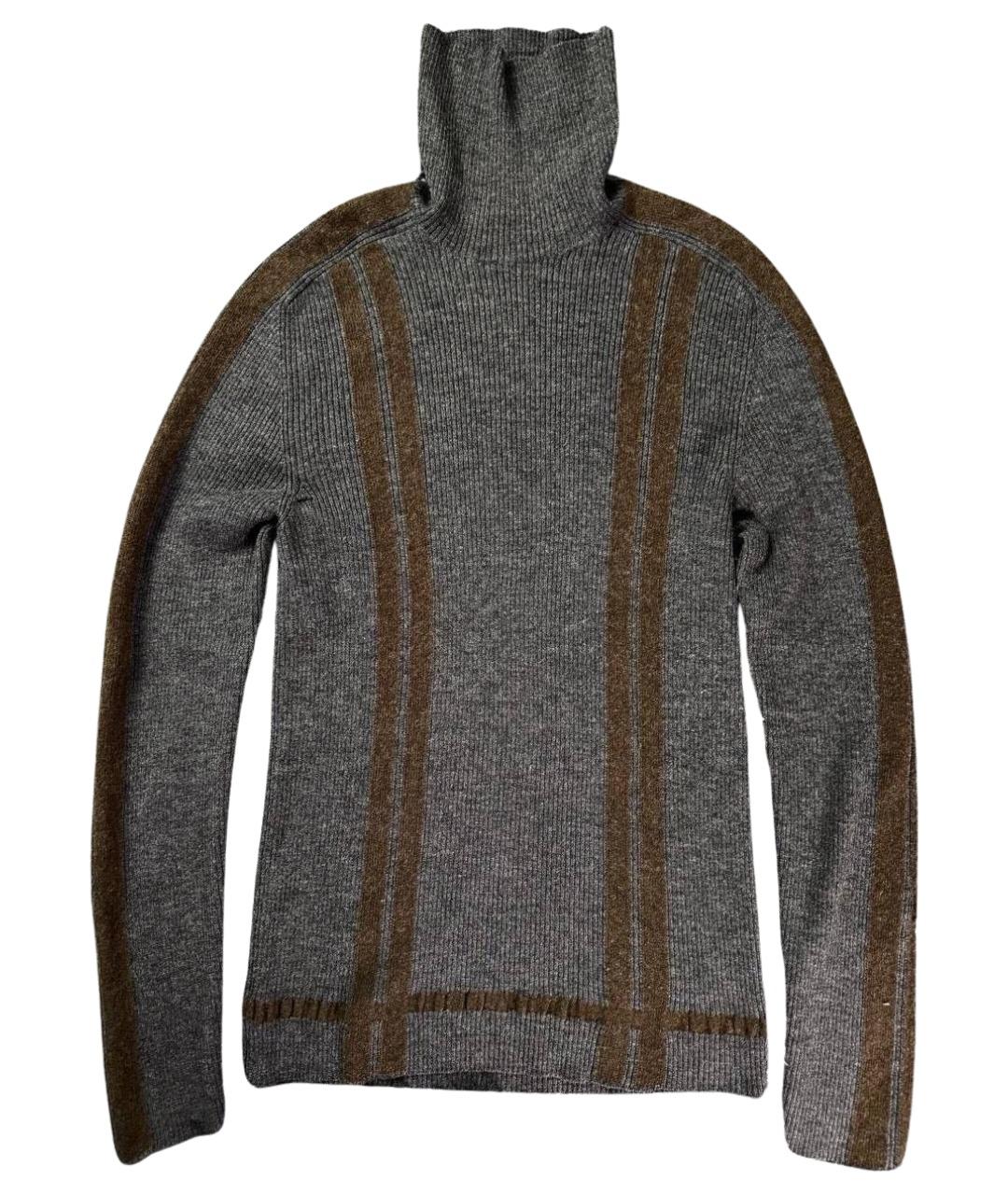 DOLCE&GABBANA Серая хлопковая водолазка, фото 1