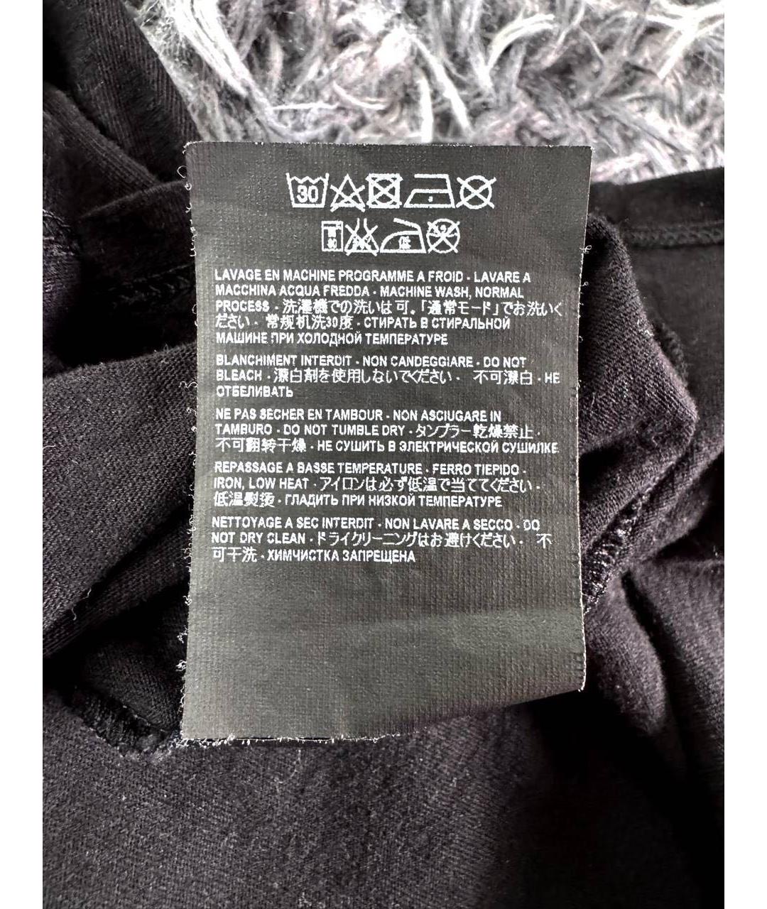 SAINT LAURENT Черная хлопковая майка, фото 6