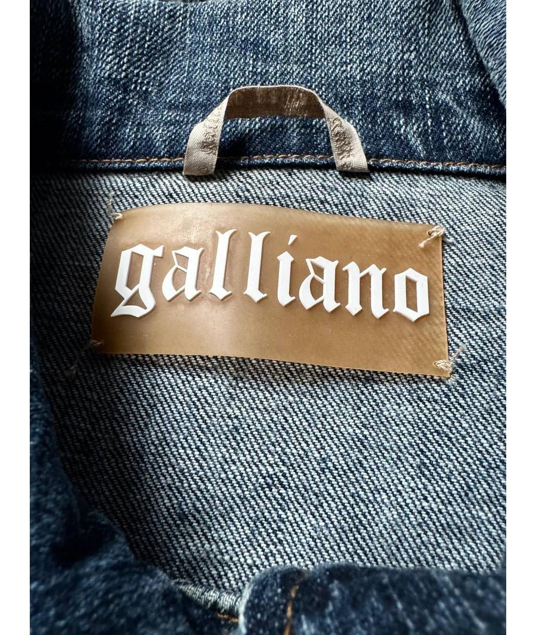 JOHN GALLIANO Синяя деним куртка, фото 5