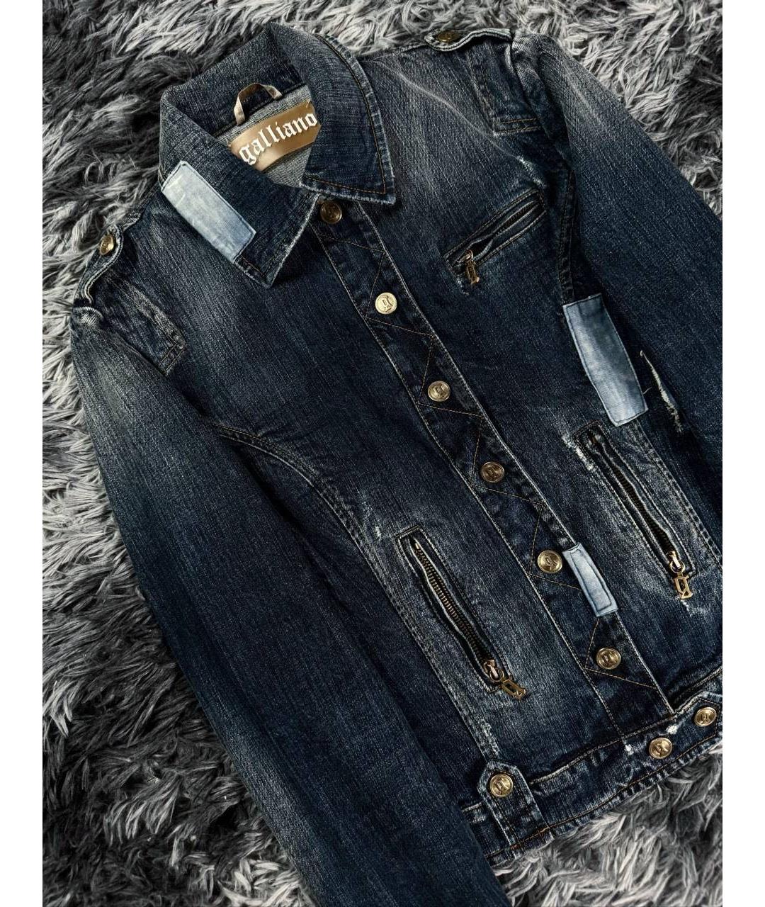 JOHN GALLIANO Синяя деним куртка, фото 4