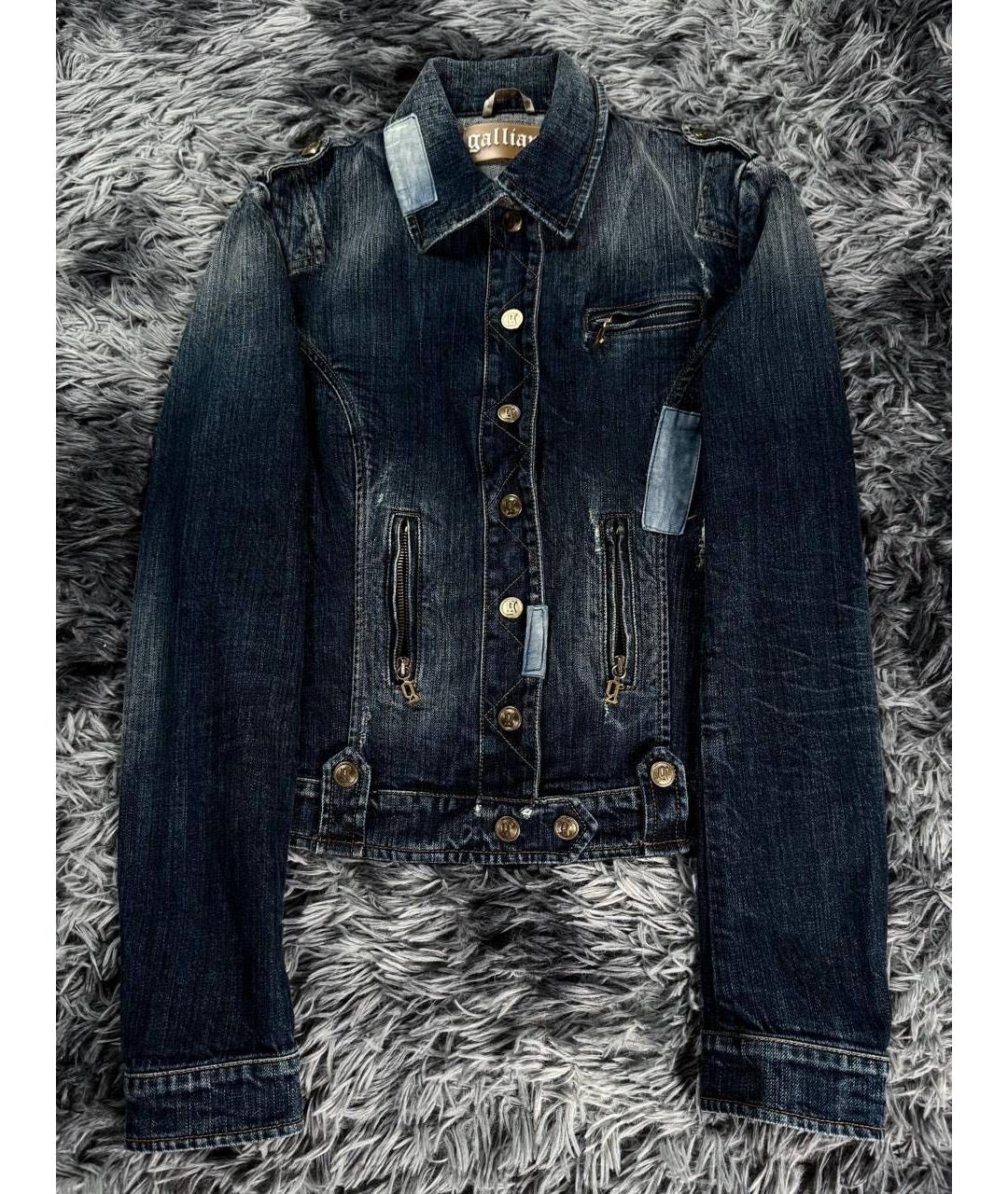 JOHN GALLIANO Синяя деним куртка, фото 7