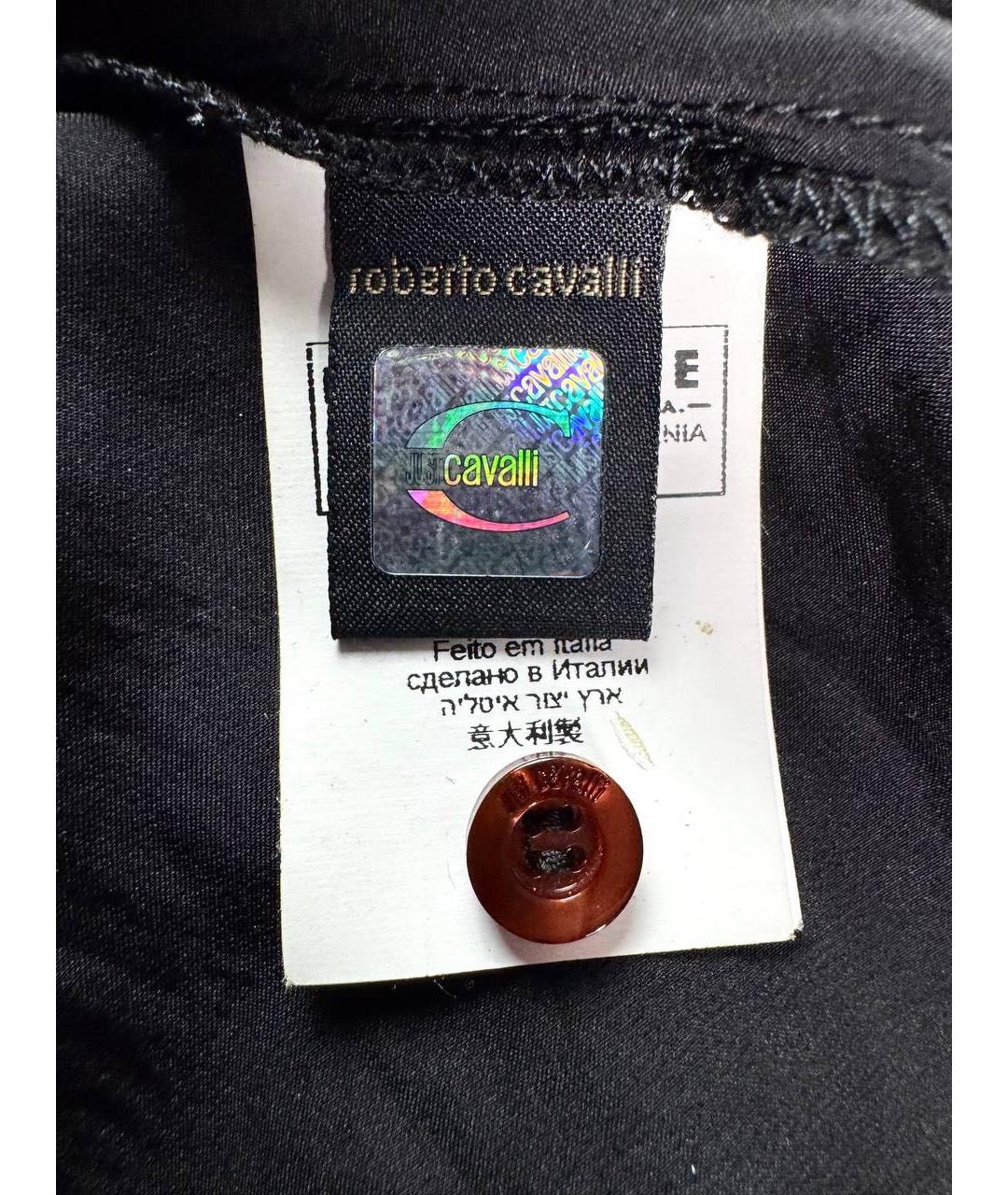 JUST CAVALLI Черная кэжуал рубашка, фото 6