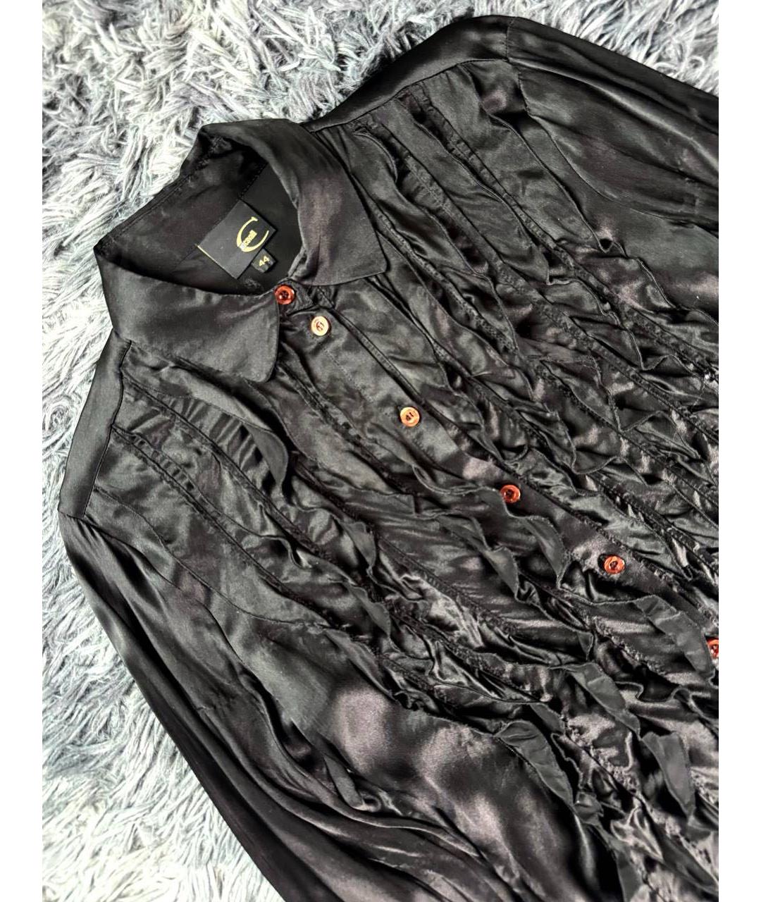 JUST CAVALLI Черная кэжуал рубашка, фото 4