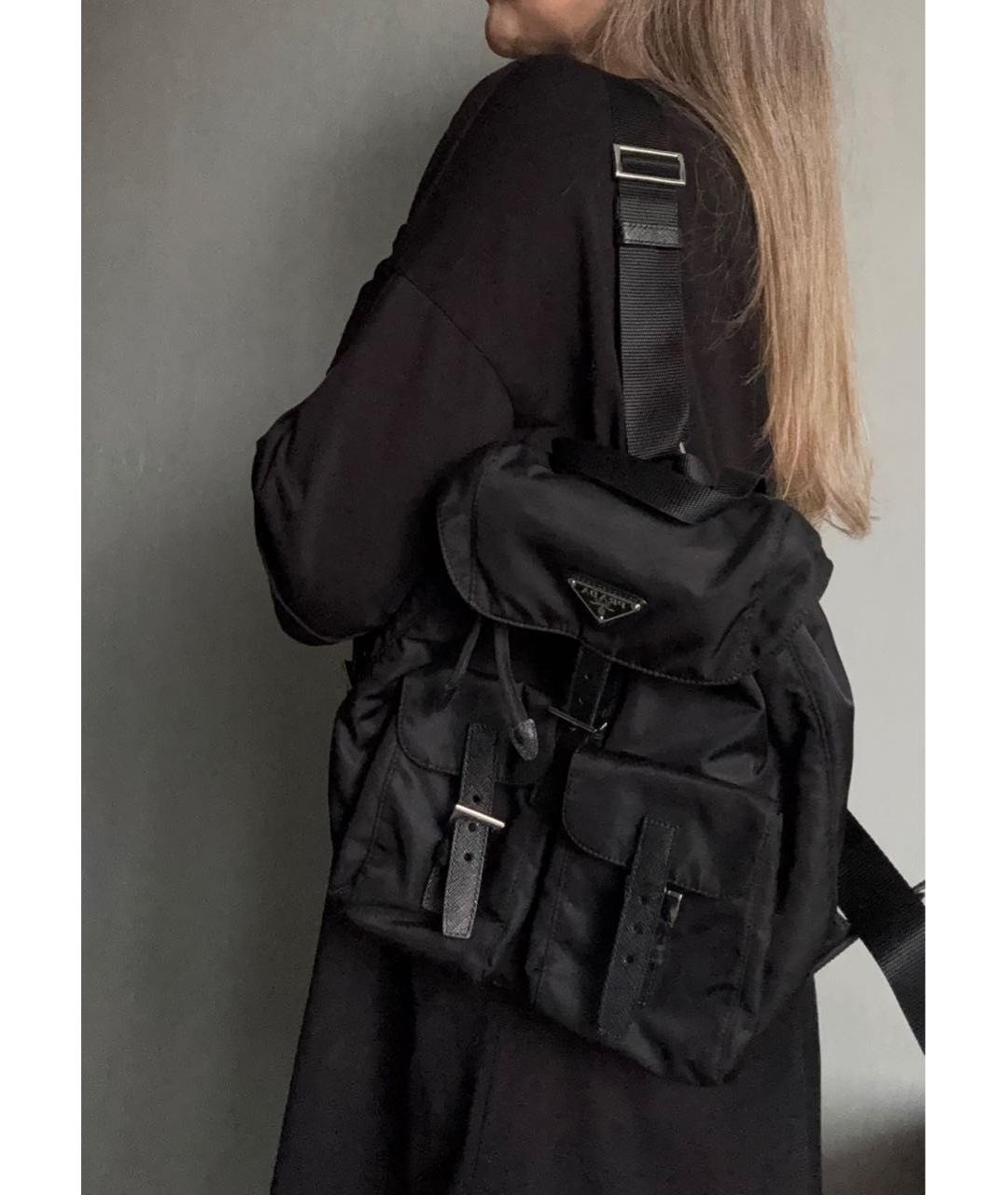 PRADA Черный рюкзак, фото 7