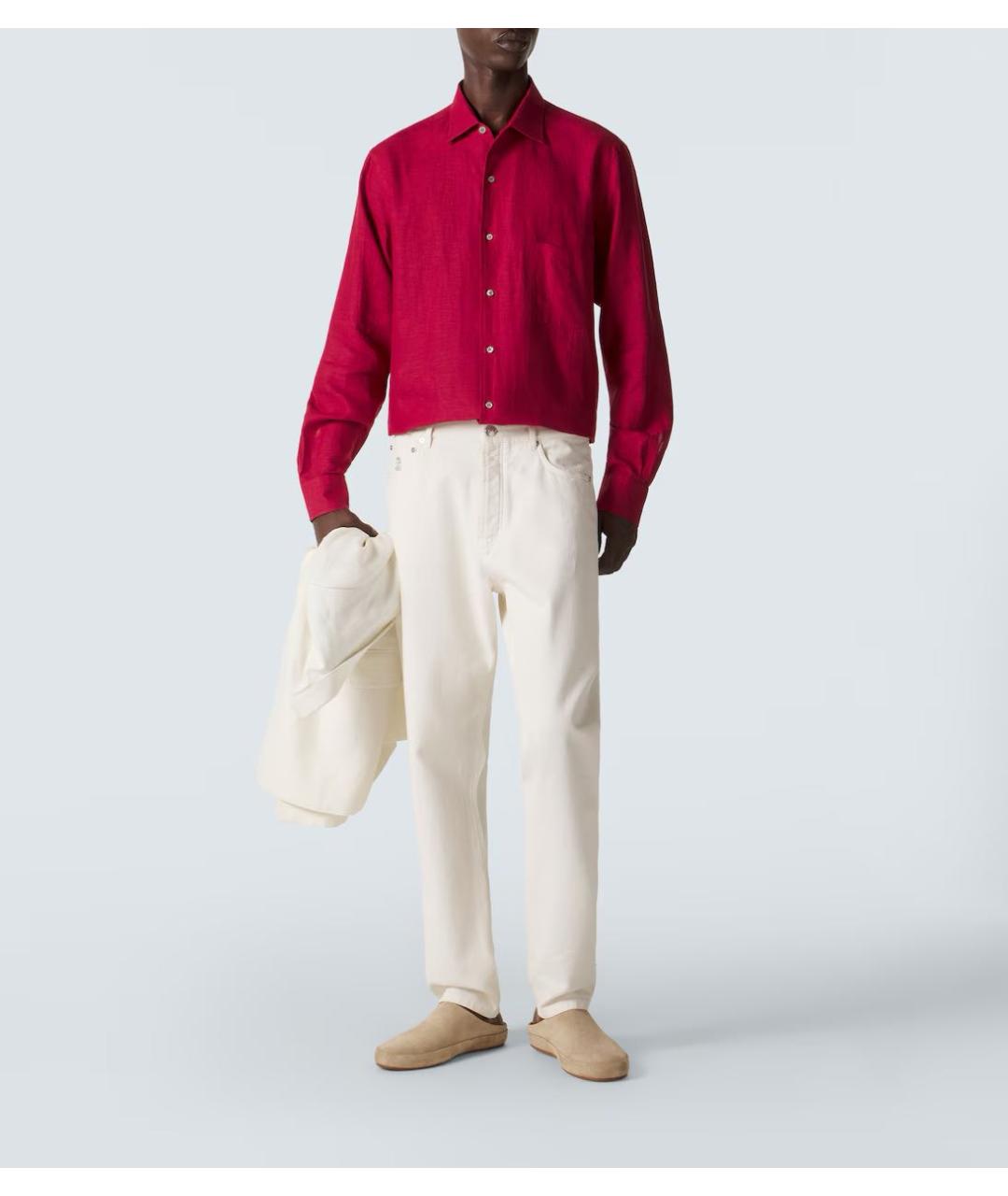 LORO PIANA Бежевые замшевые сандалии, фото 2