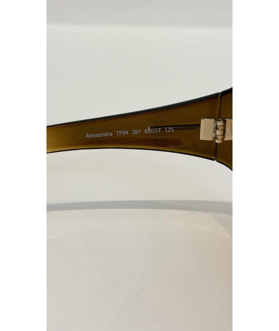 TOM FORD Коричневые пластиковые солнцезащитные очки, фото 5