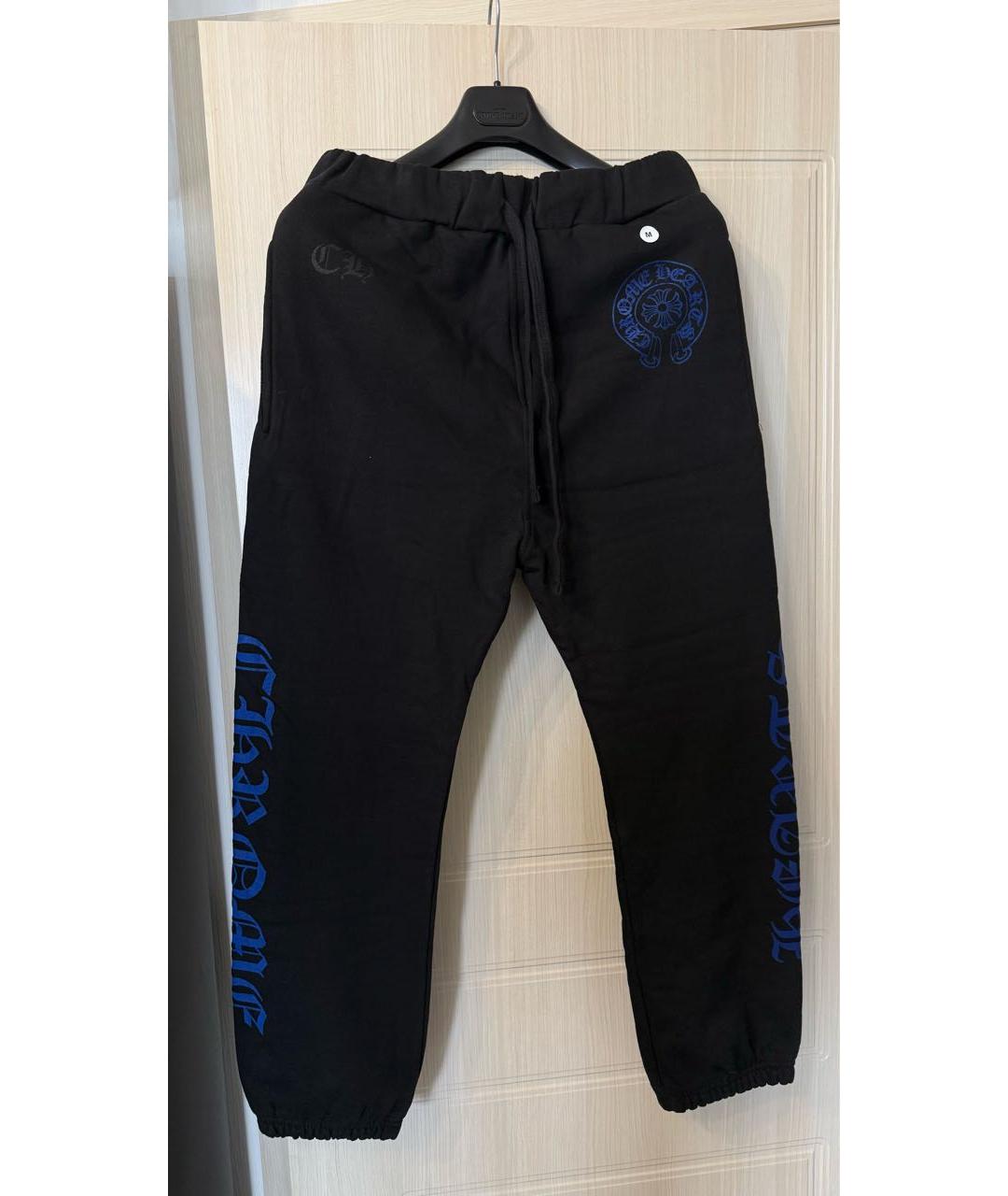 CHROME HEARTS Черные хлопковые повседневные брюки, фото 4