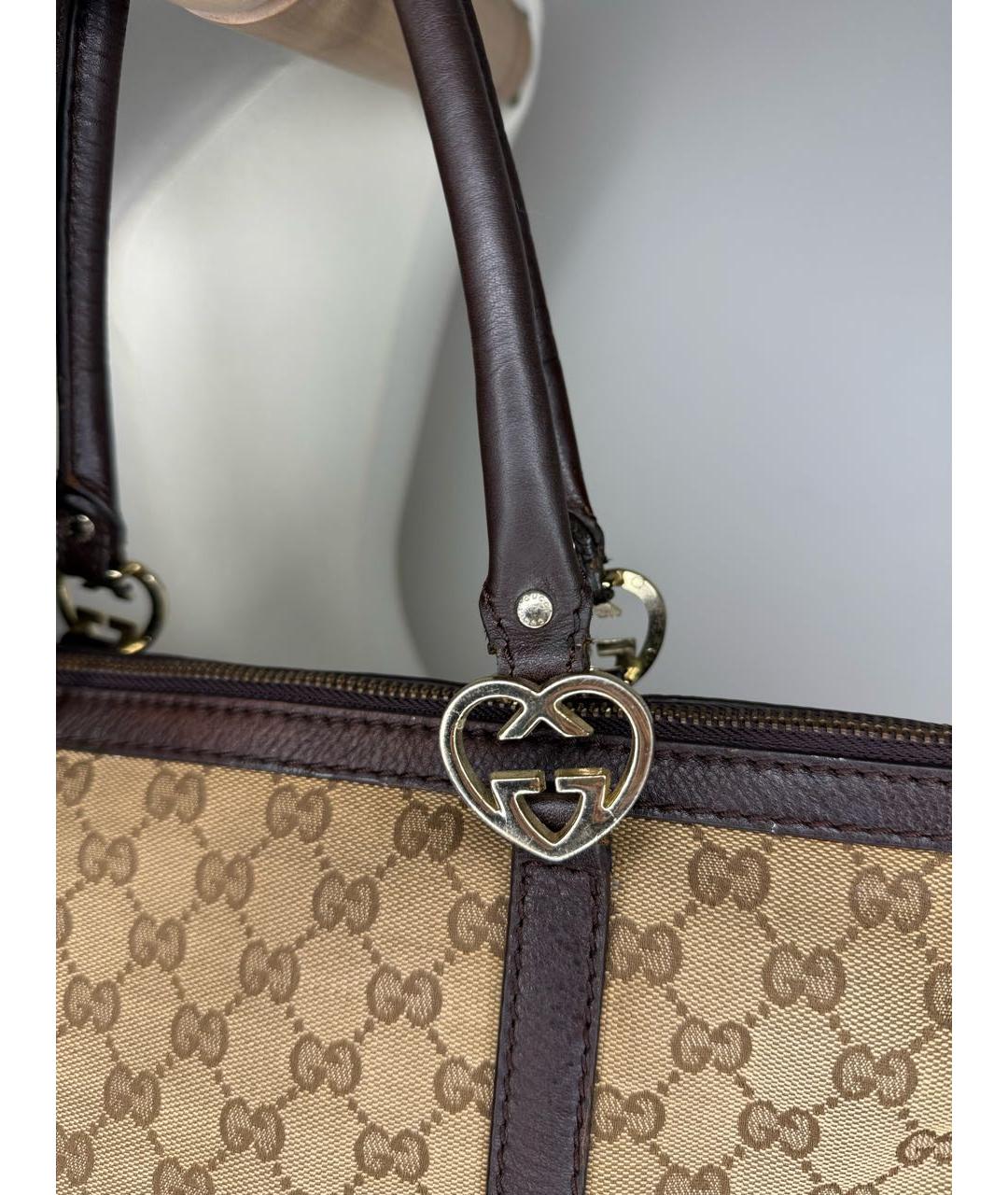 GUCCI Бежевая сумка тоут, фото 4