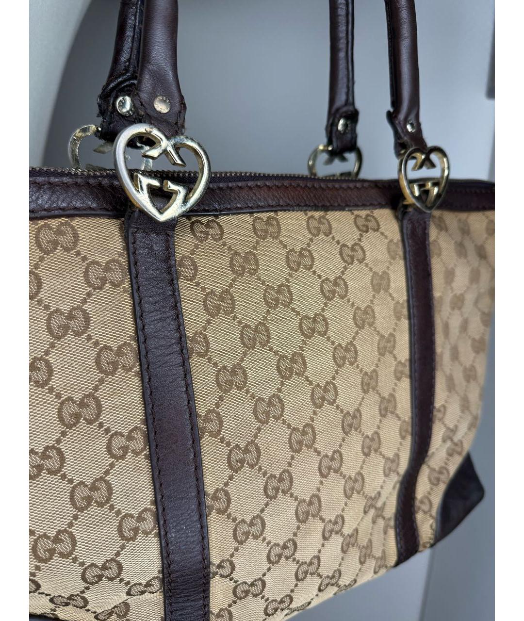 GUCCI Бежевая сумка тоут, фото 5