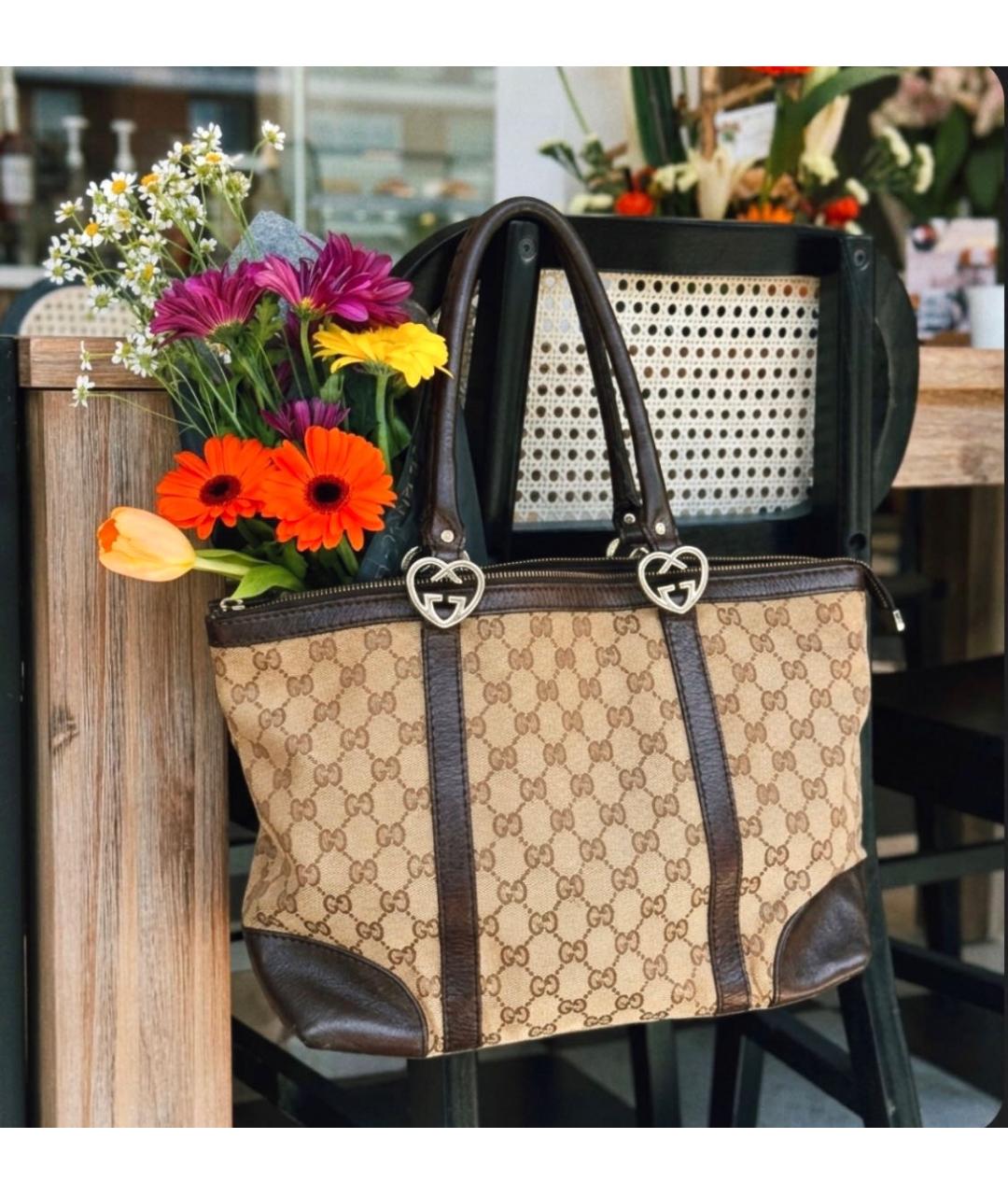 GUCCI Бежевая сумка тоут, фото 2