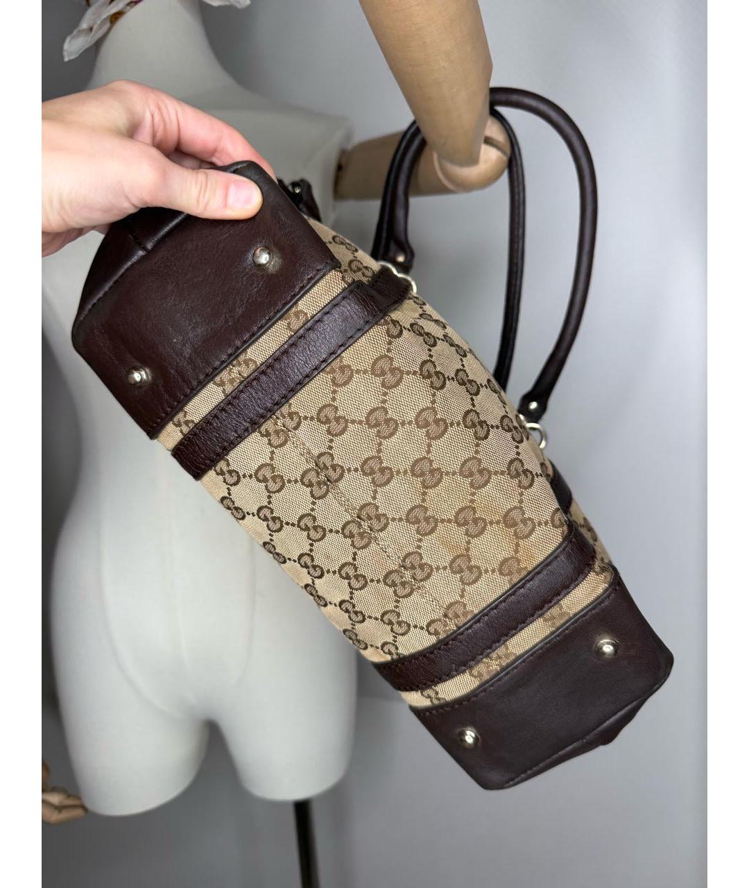 GUCCI Бежевая сумка тоут, фото 7