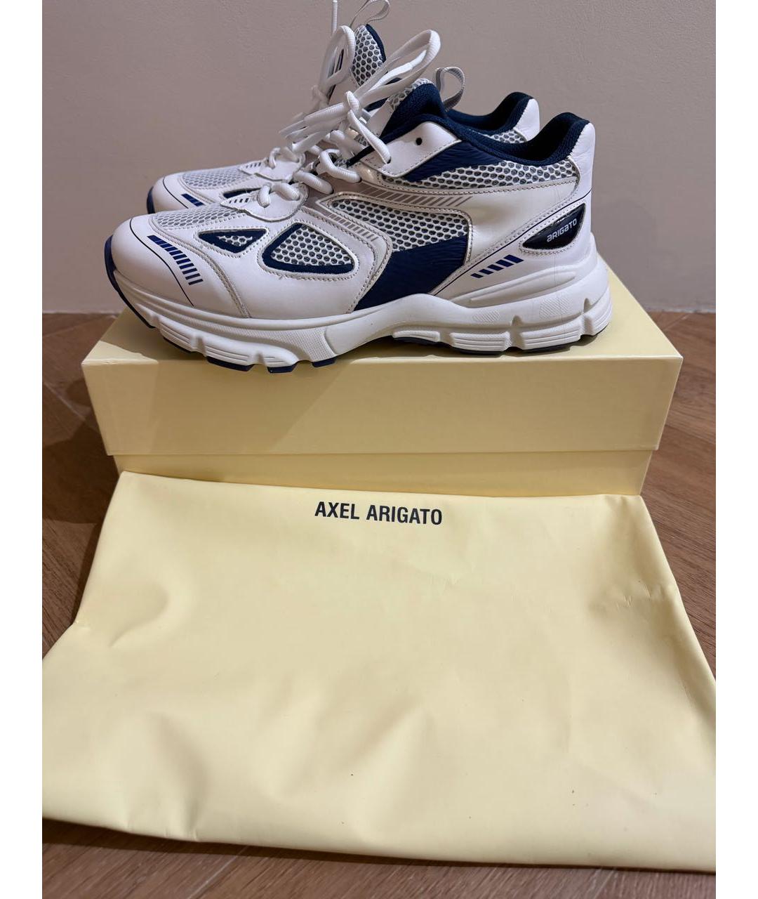 AXEL ARIGATO Белые текстильные низкие кроссовки / кеды, фото 6