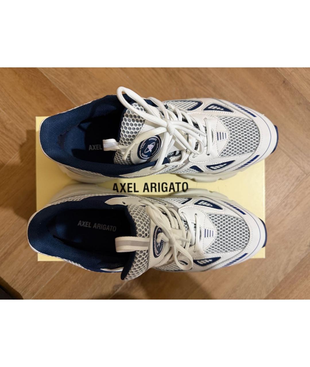 AXEL ARIGATO Белые текстильные низкие кроссовки / кеды, фото 5