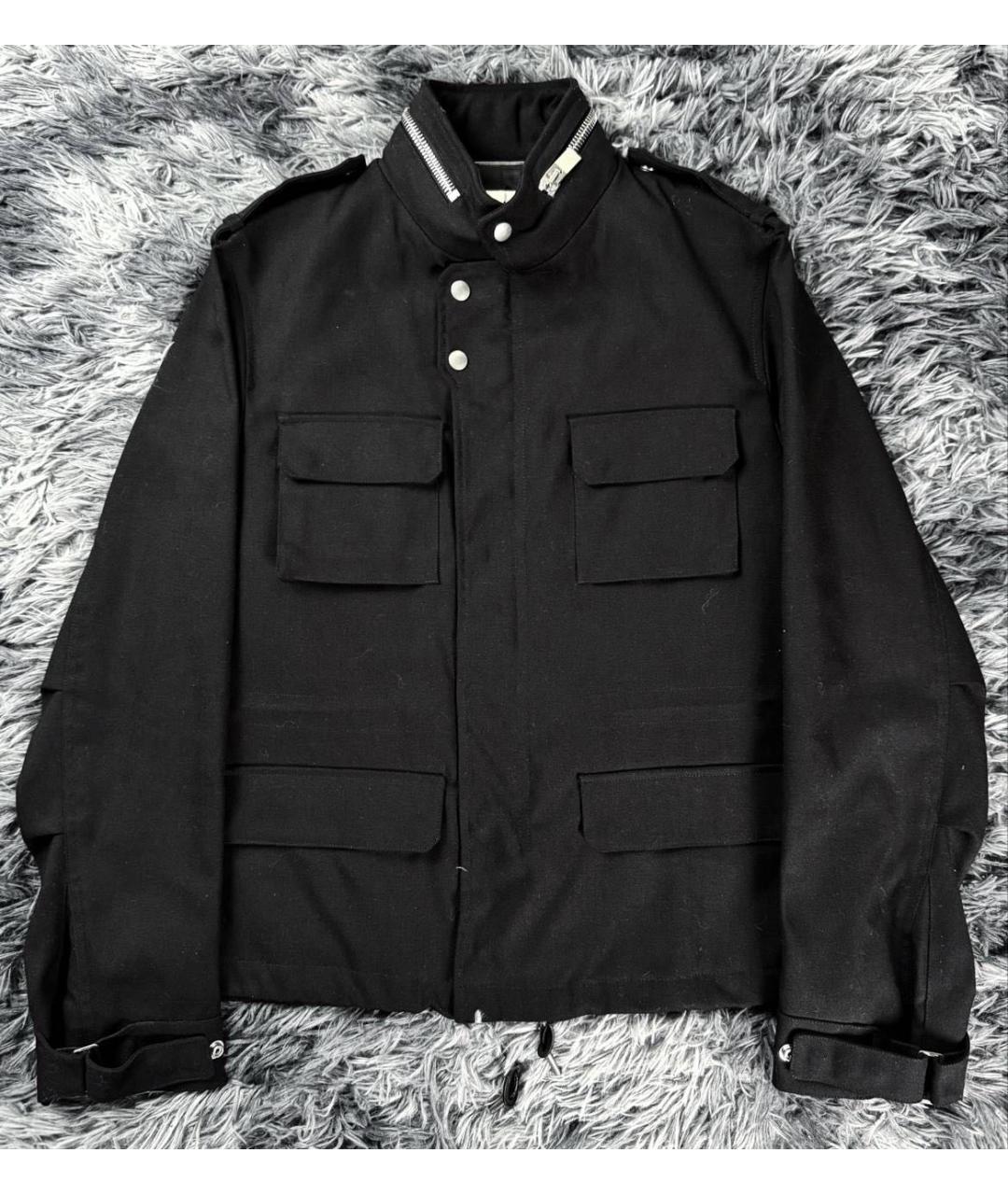 SAINT LAURENT Черная хлопковая куртка, фото 9