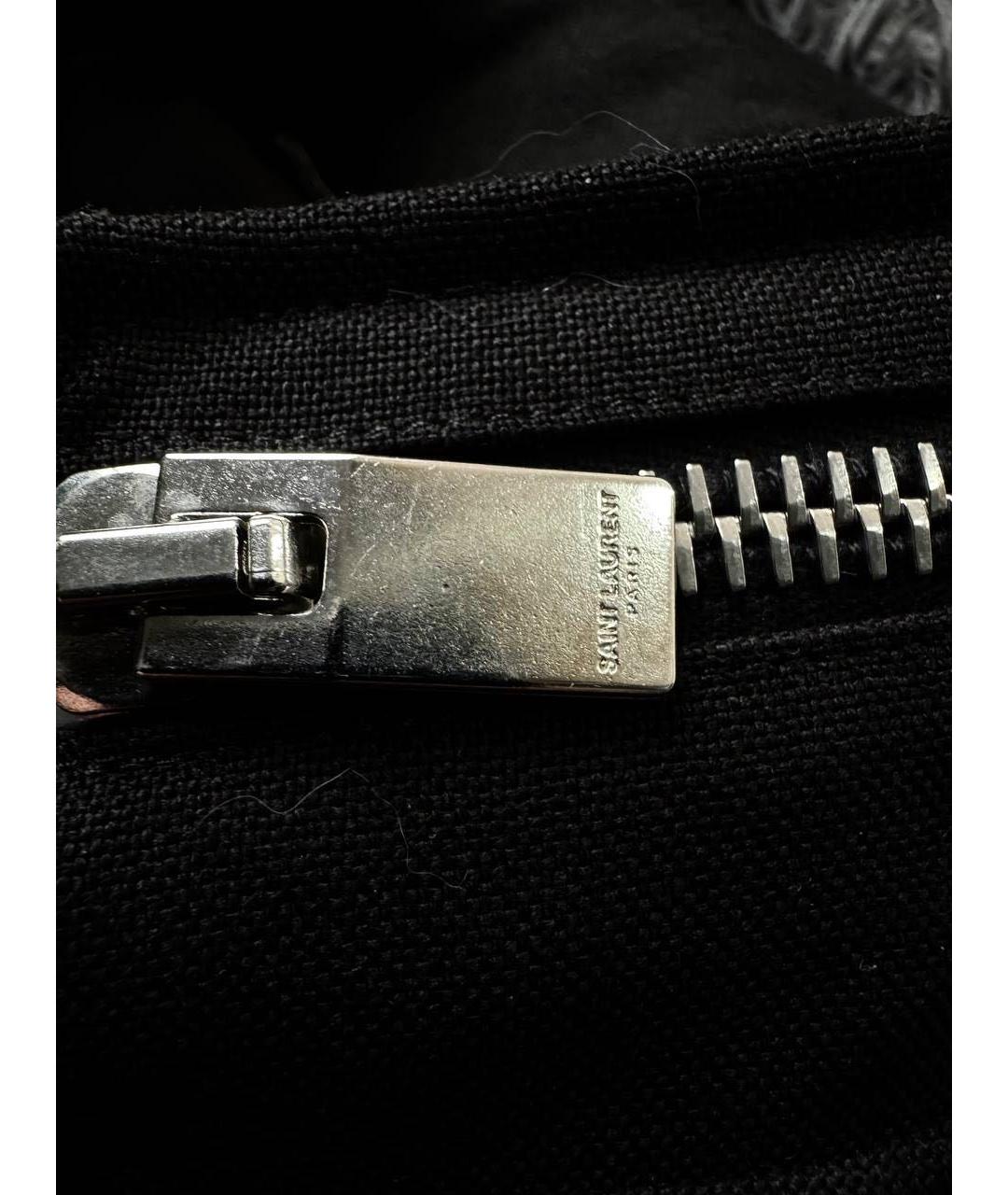 SAINT LAURENT Черная хлопковая куртка, фото 8