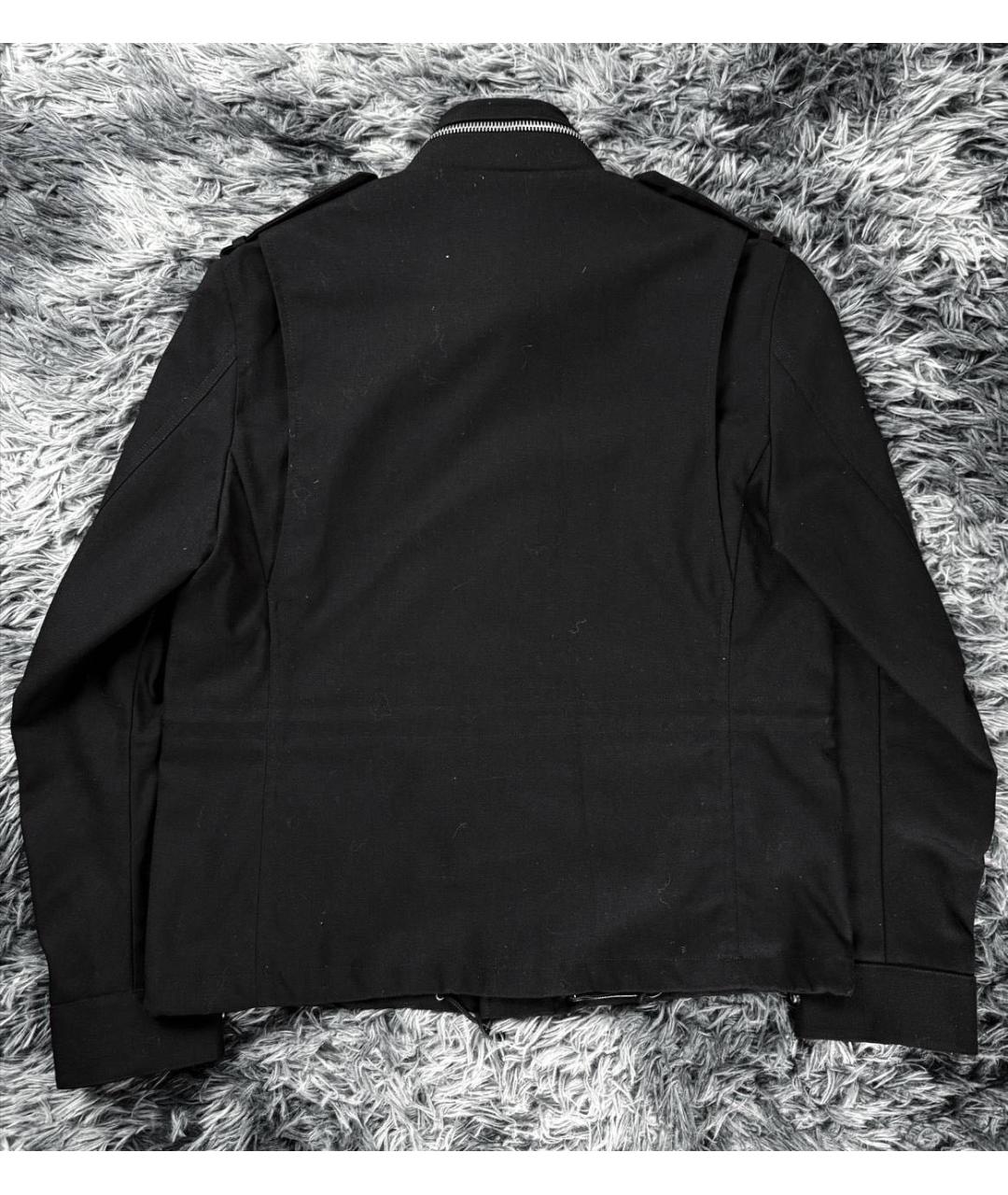 SAINT LAURENT Черная хлопковая куртка, фото 2