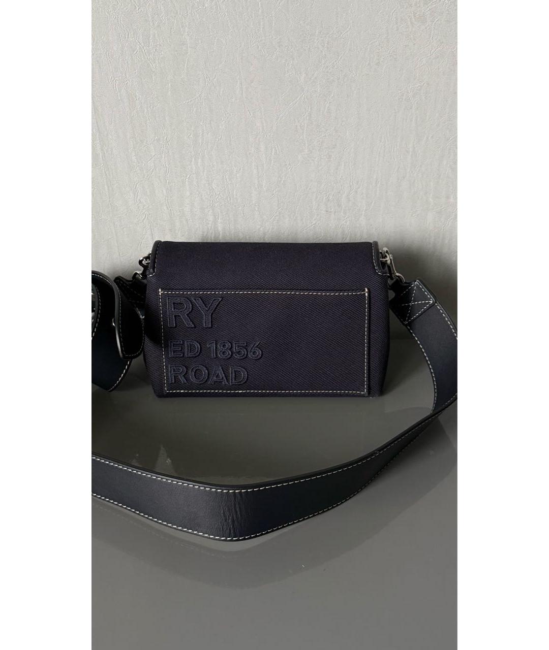 BURBERRY Темно-синяя деним сумка через плечо, фото 3