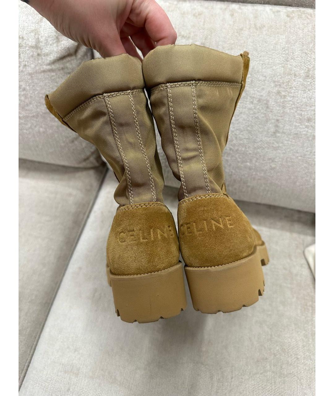 CELINE Горчичные ботинки, фото 2