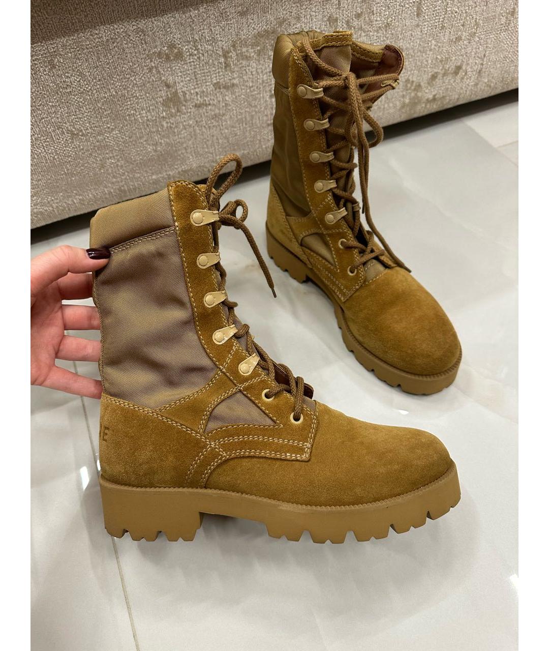 CELINE Горчичные ботинки, фото 7