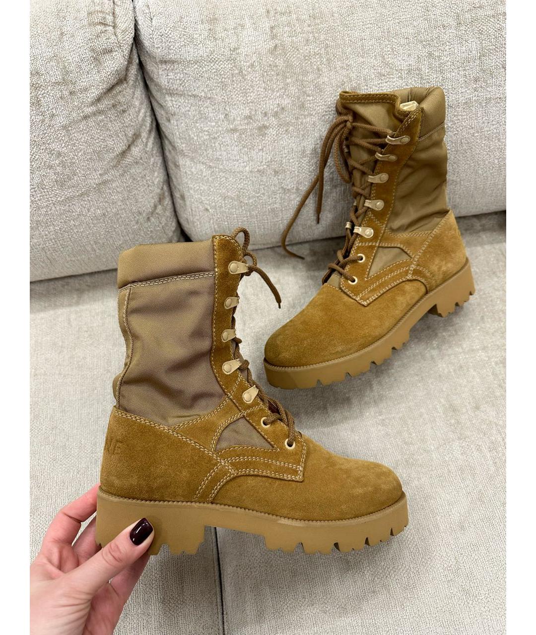 CELINE Горчичные ботинки, фото 8