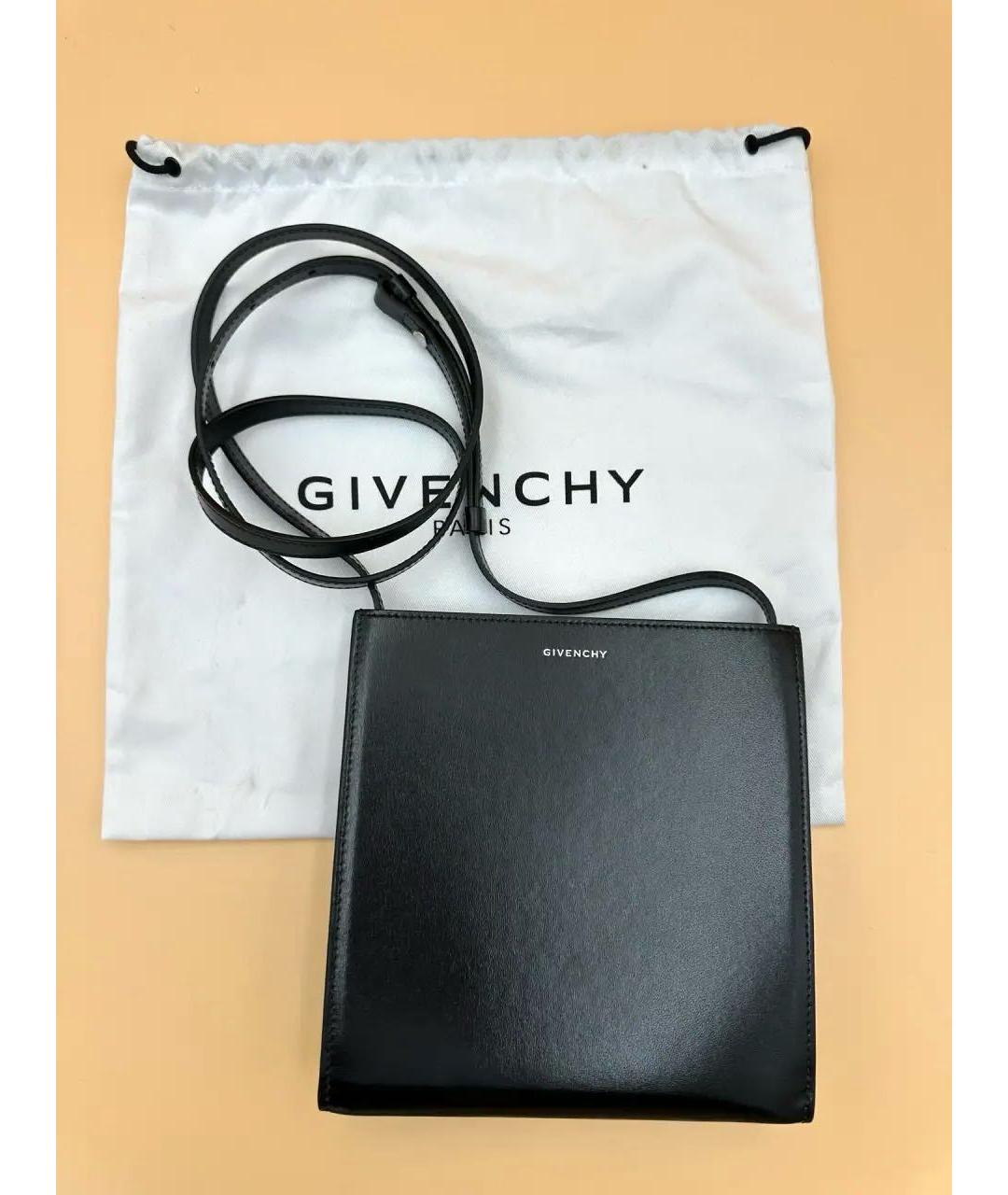 GIVENCHY Черная кожаная сумка через плечо, фото 2