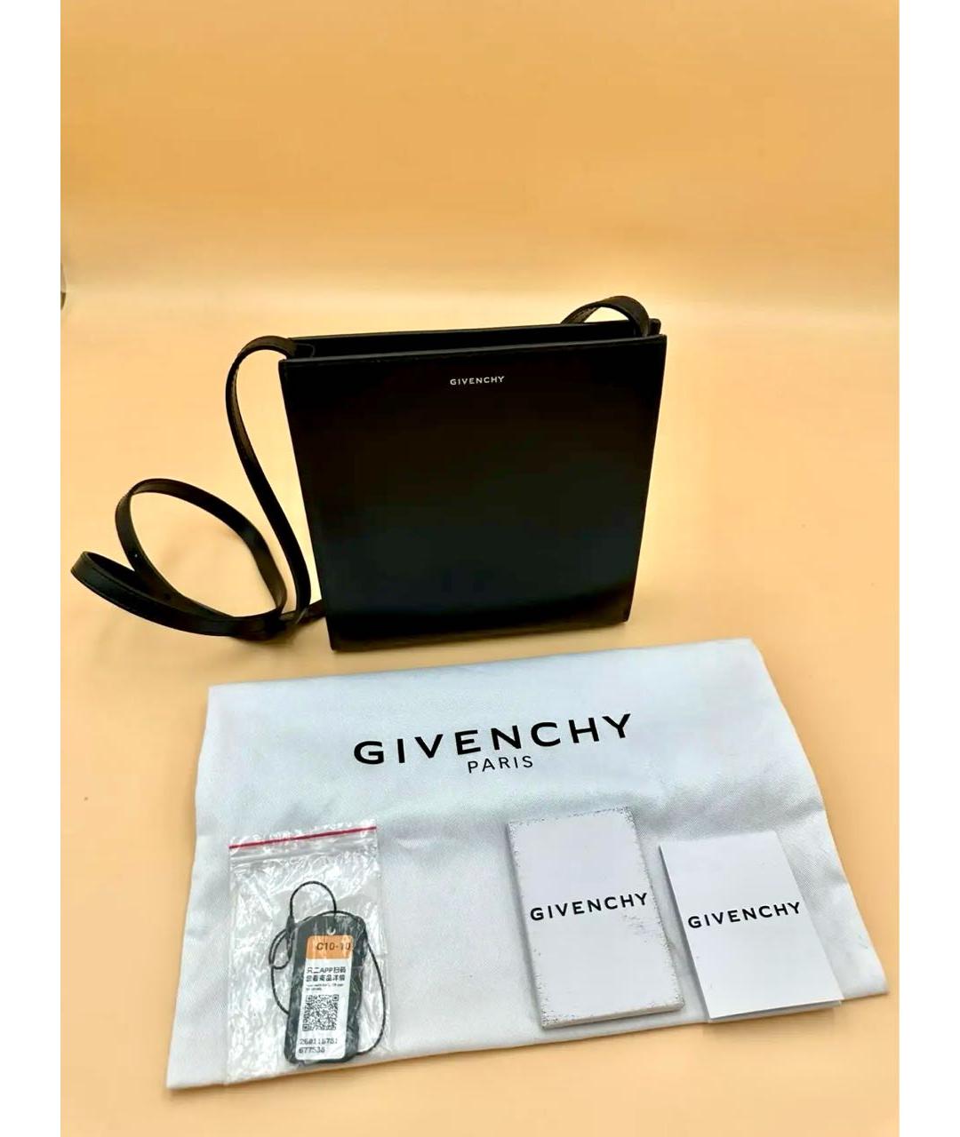 GIVENCHY Черная кожаная сумка через плечо, фото 6