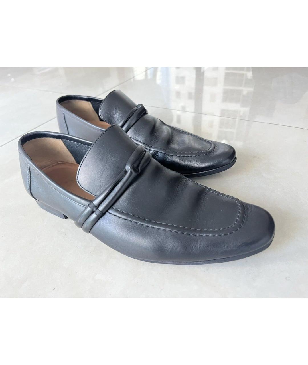 GUCCI Черные кожаные лоферы, фото 2
