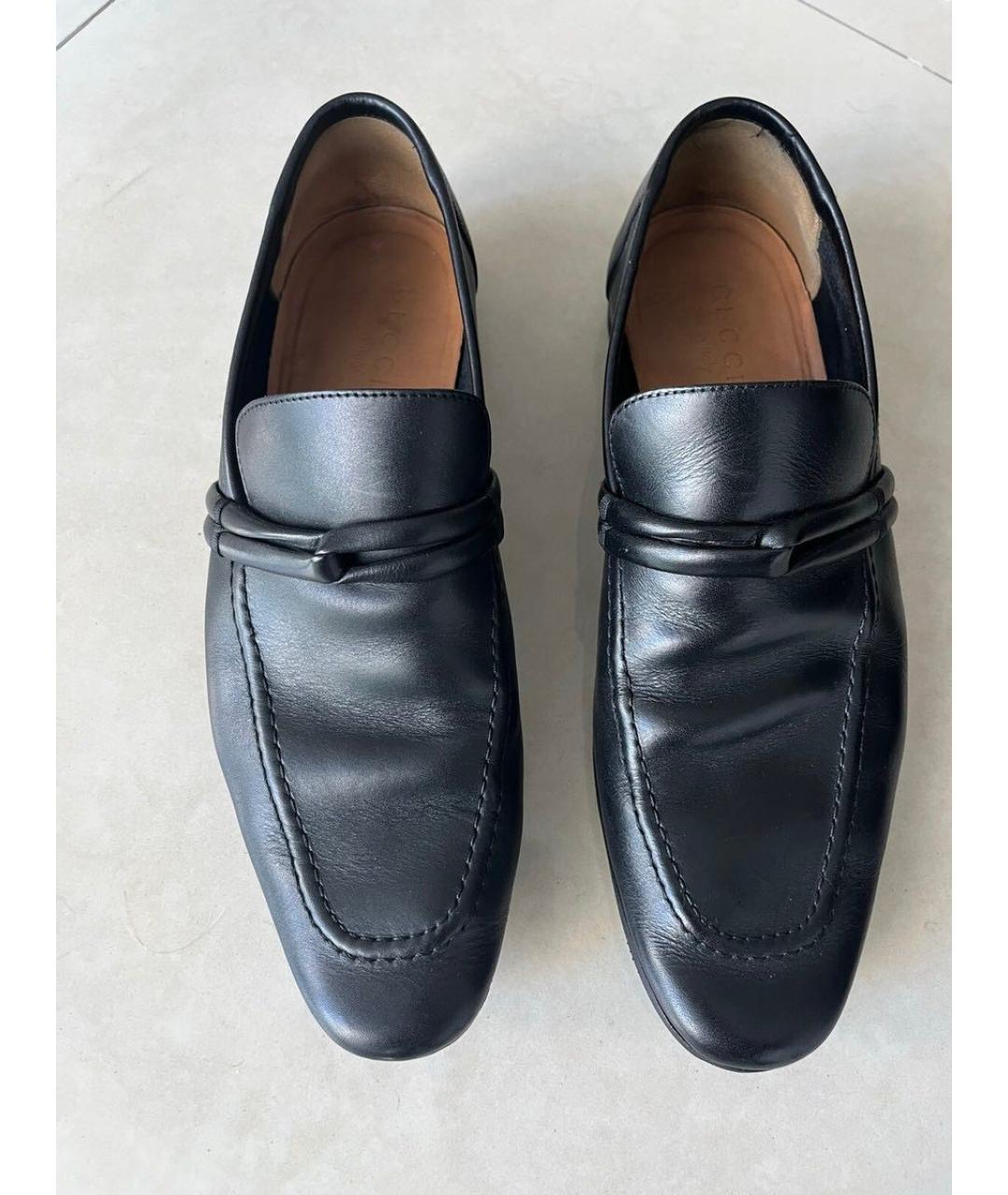 GUCCI Черные кожаные лоферы, фото 3