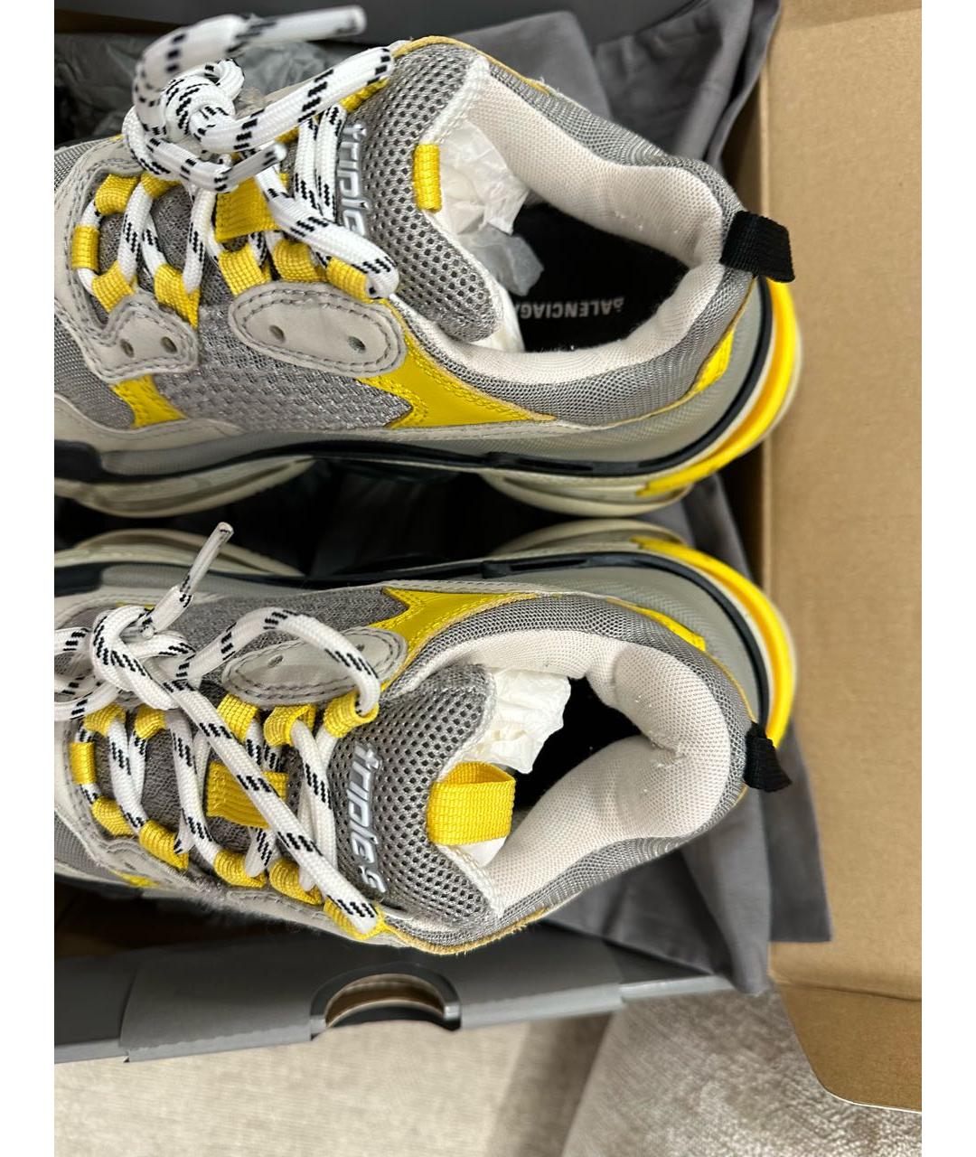 BALENCIAGA Желтые текстильные кроссовки, фото 6