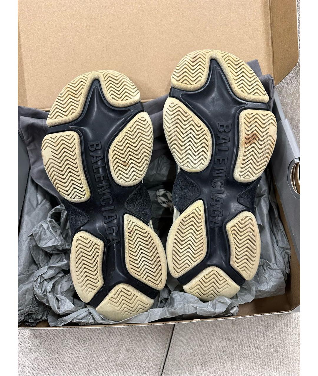 BALENCIAGA Желтые текстильные кроссовки, фото 5