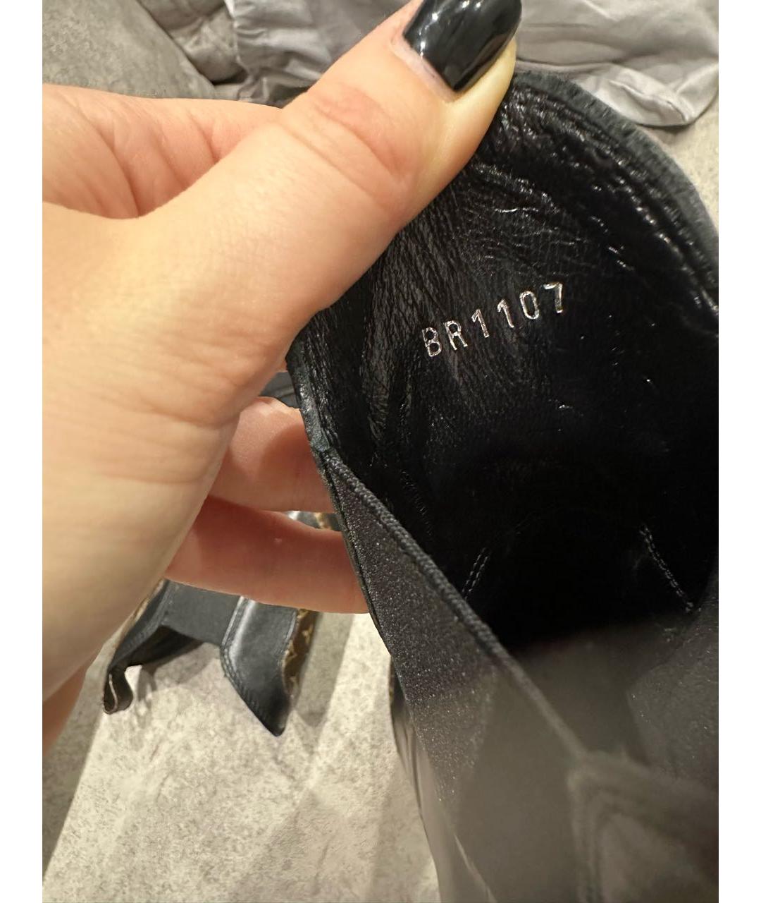 LOUIS VUITTON Коричневые кожаные полусапоги, фото 7