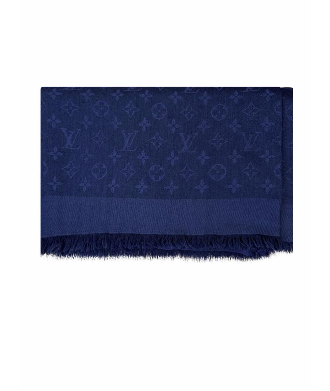 LOUIS VUITTON Фиолетовый шелковый платок, фото 1