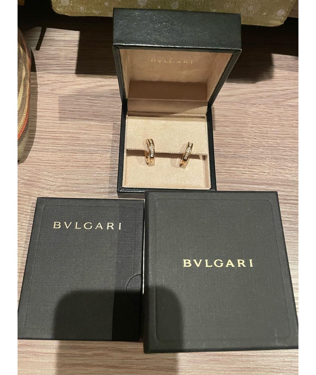BVLGARI Золотые серьги из желтого золота, фото 3