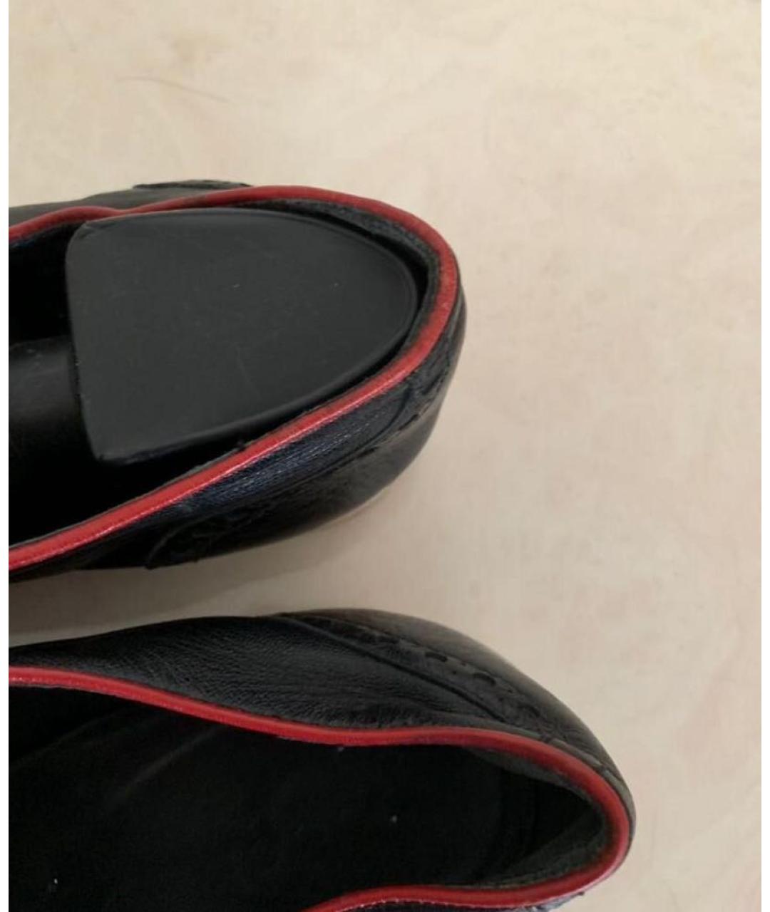 GUCCI Черные кожаные туфли, фото 8