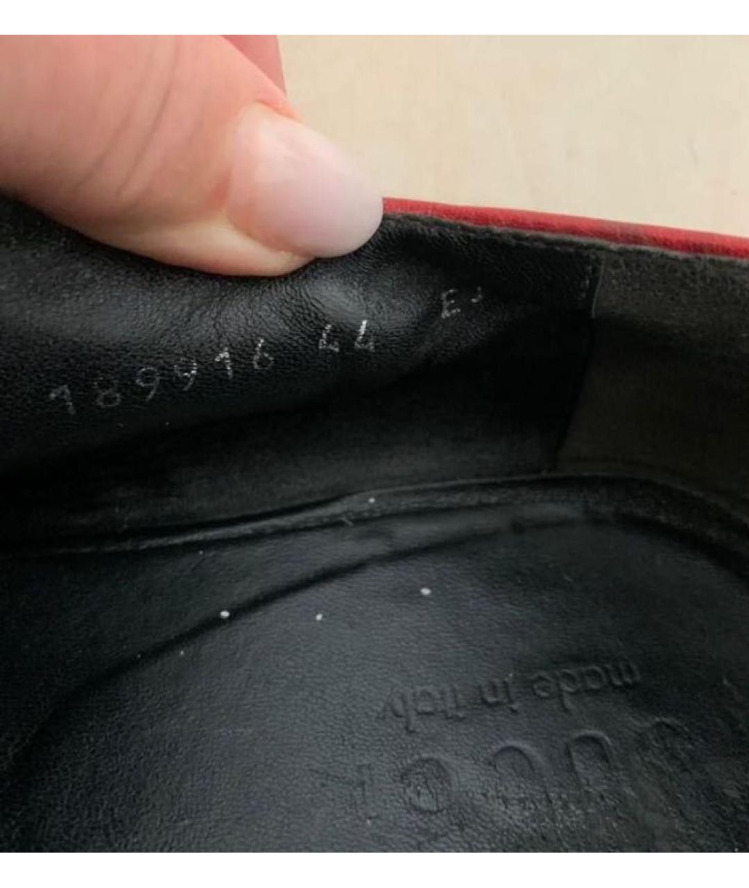 GUCCI Черные кожаные туфли, фото 6