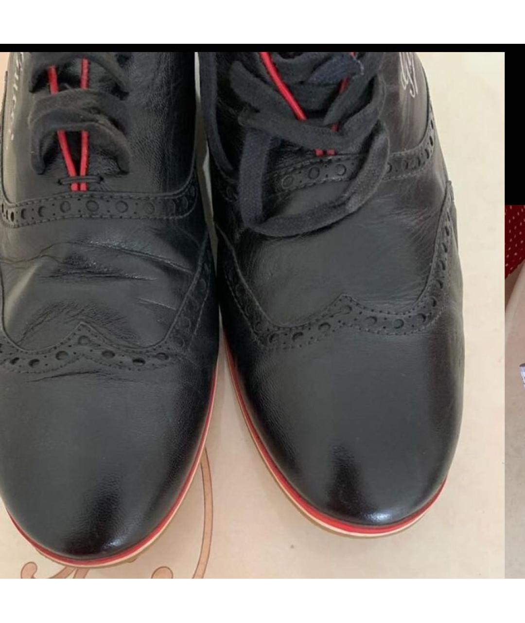 GUCCI Черные кожаные туфли, фото 4