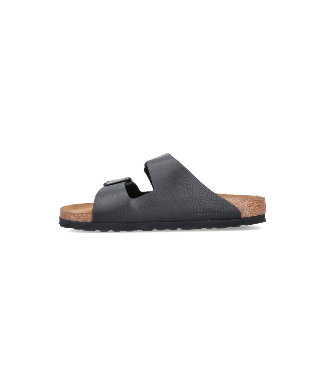 BIRKENSTOCK Черные кожаные сандалии, фото 3