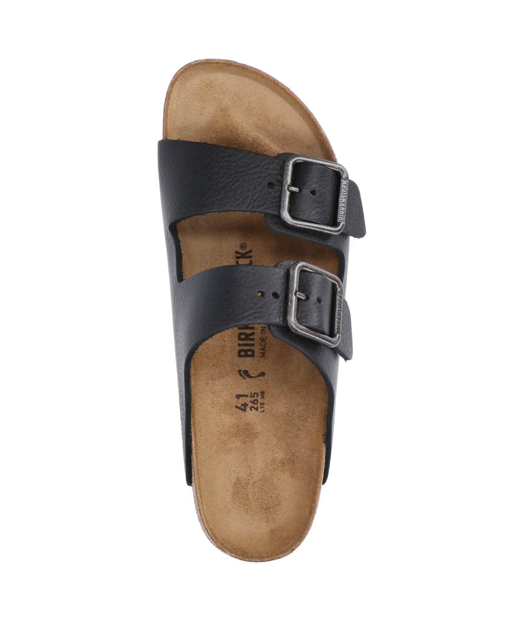 BIRKENSTOCK Черные кожаные сандалии, фото 5