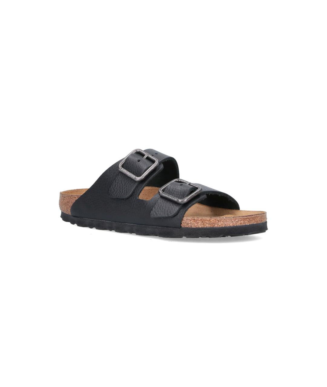 BIRKENSTOCK Черные кожаные сандалии, фото 2