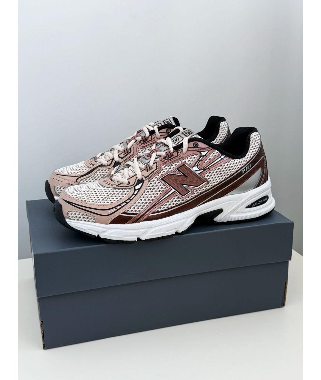 NEW BALANCE Коричневые текстильные кроссовки, фото 4