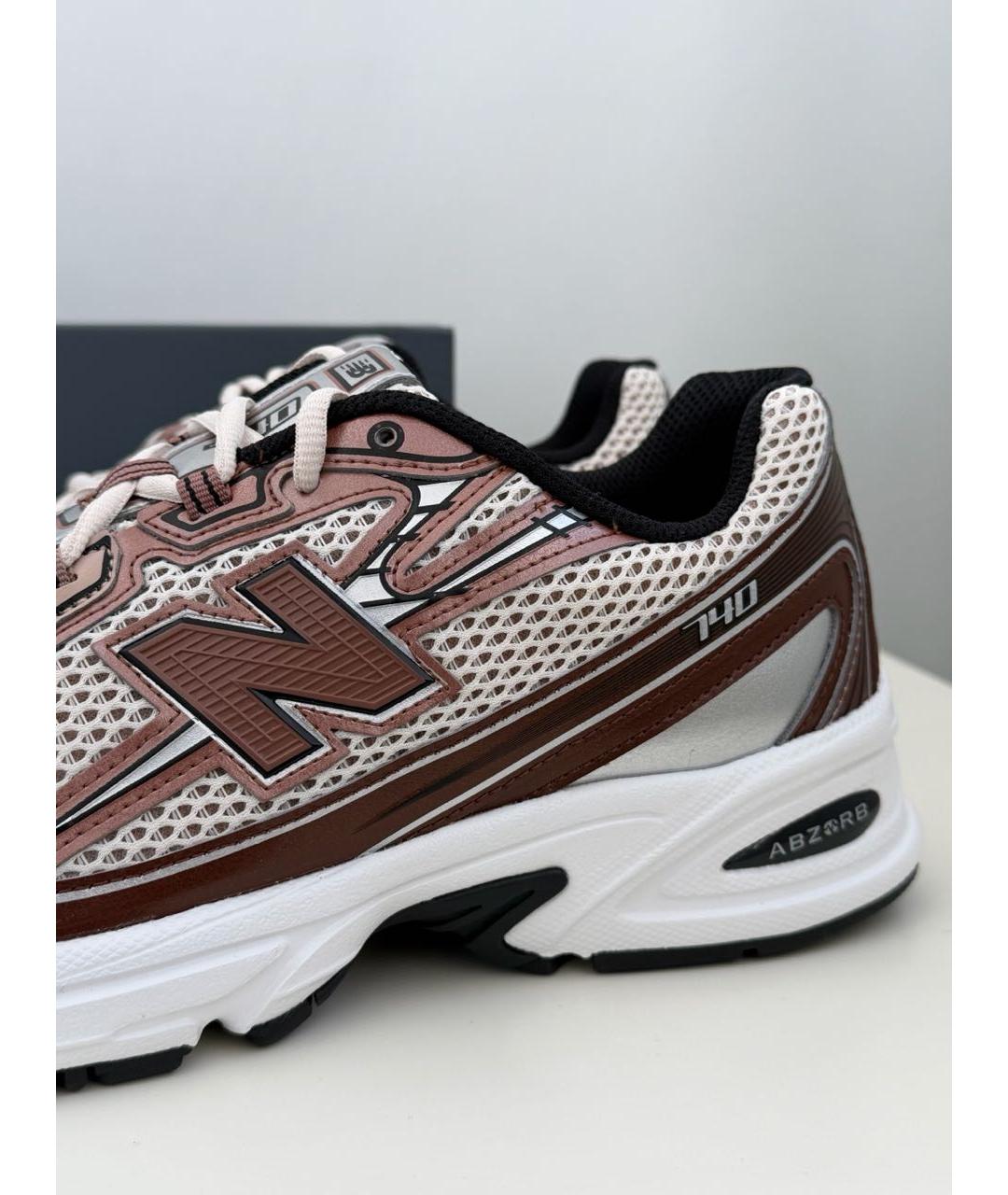 NEW BALANCE Коричневые текстильные кроссовки, фото 6