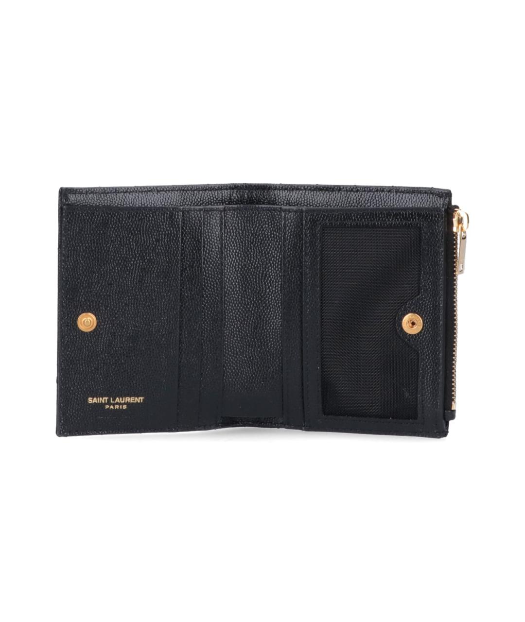 SAINT LAURENT Черный кошелек, фото 2