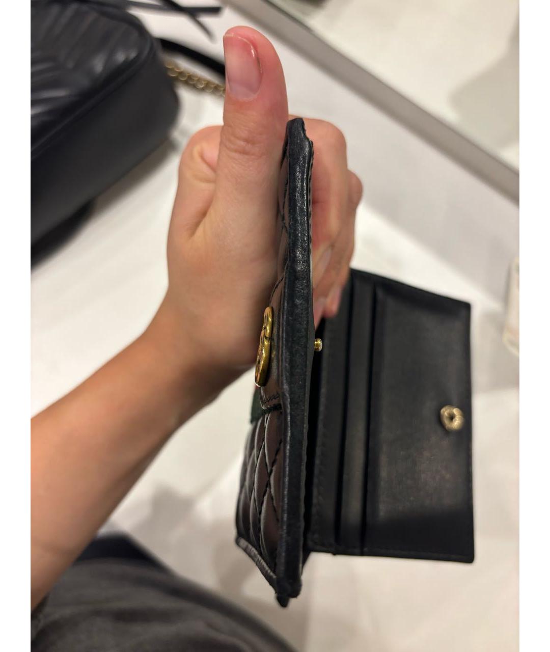 GUCCI Черный кожаный кошелек, фото 2